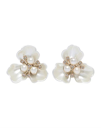Only - ONLAvery Button Covers Accesories - Gold Colour/Big Flower